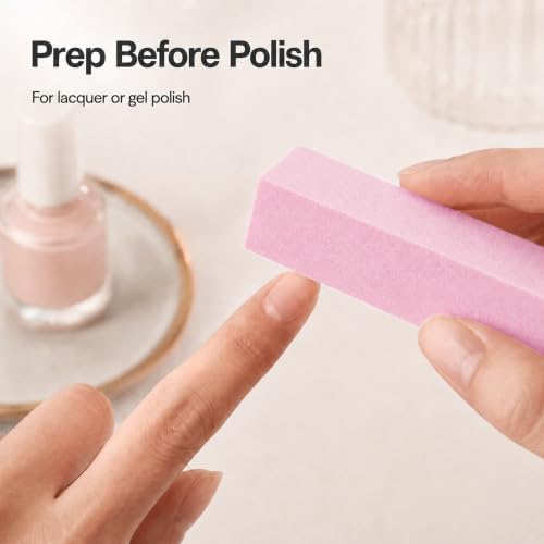 ForPro 15 Pack Pink Buffing Block, 100/180 Grit, 3.75" x 1" x 1" Buffer - Image 5