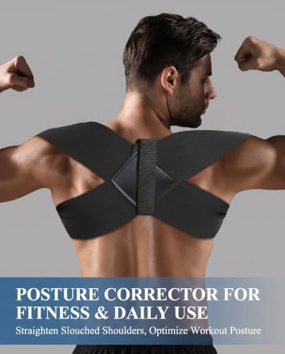Boiten Back Posture Corrector for Women & Men Back Straightener Strap, Black, XL - Image 6