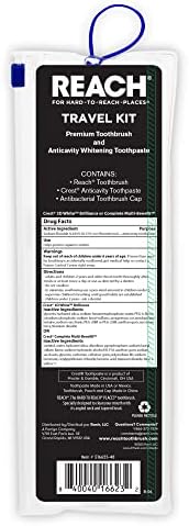 Reach Toothbrush Travel Kit, Soft Bristles | Multi-Angled | Pack of 3 | TSA-Friendly | Portable - Image 2