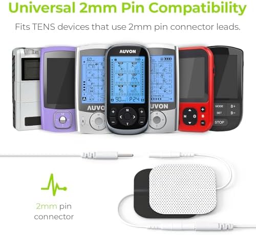 AUVON TENS Unit Pads Electrode Patches 20 Pcs, Upgraded Self-Stick, 2"x2" - Image 5