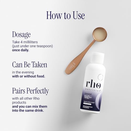 Rho Nutrition Liposomal NAD+ Liquid Supplement - Image 5