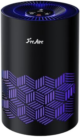 FreAire Air Purifiers for Bedroom Up to 1086 Ft², KN6391RGB, Black by FreAire