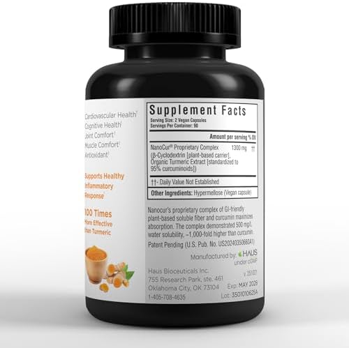 Turmeric Curcumin + Plant-Based Nano Carrier, Joint/Energy Support You Feel - Image 4