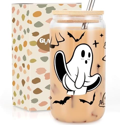 GSPY Ghost Cup, Spooky Halloween Gifts, Boo Basket Stuffers for Women, Her by GSPY