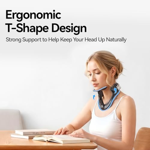 Posture Corrector for Neck & Cervical Spine Alignment - 360° Adjustable Neck Collar with 28 Levels, Memory Foam Support for Pain Relief, Tech Neck, Hump & Forward Head Posture (Black, X-Large) - Image 3
