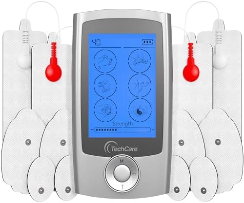 Tens Unit Muscle Stimulator 24 Modes EMS Pulse Massager Machine Device Neck Back Leg Shoulder Pain Relief by TechcareMassager
