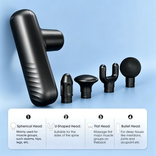 Mini Massage Gun, Powerful Yet Small Quiet Percussion Muscle Massager - Image 7