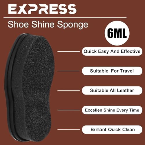 Loopeer 6 Pcs Shoe Shine Sponge - Image 3