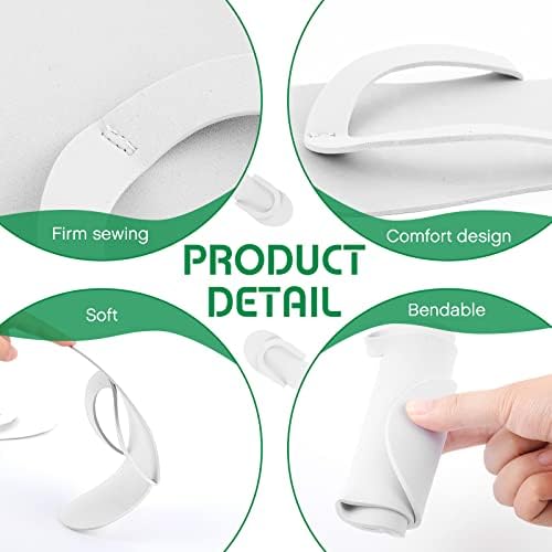 Geyoga 48 Pairs Disposable Flip Flops Pedicure, White - Image 2