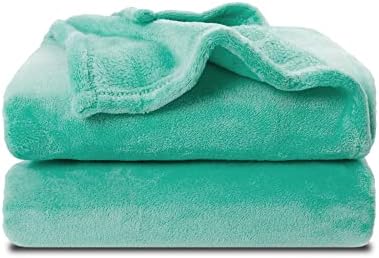 NANPIPER Fleece Blankets Super Soft Flannel Fuzzy Blanket for Bed Couch Luxury Cozy Plush Microfiber Blanket-Twin Size Lake Blue by NANPIPER