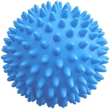 LEZER Spiky Massage Ball, Trigger Massage Point, Plantar Fasciitis, Deep Tissue Myofascial Release Tool, Foot Massager, Muscle Knot Relief, Physical Therapy, 3 in（Blue） by LEZER