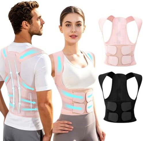 Posture Corrector for Men Women Back Brace Full Back Support Adjustable by Jnxuoq