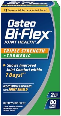 Osteo Bi-Flex Triple Strength Glucosamine Supplement with Turmeric Extract by OsteoBi-Flex