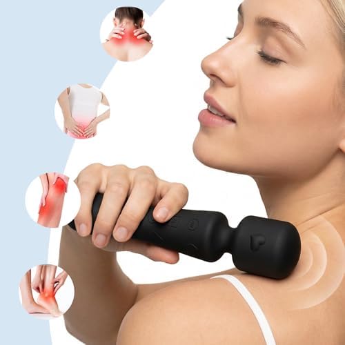 Handheld Mini Massager - 21 Massage Mode, Cordless Portable USB Rechargeable Massager, Relieves Muscle Aches for Sports Recovery & Daily Use, for Back, Neck, Shoulder Relief - Image 4