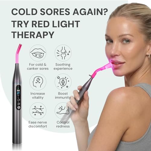 Red Light Therapy for Face, FSA-HSA Cold Sore Therapy Wand for Lips & Skin - Image 5