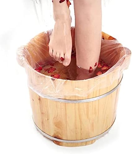100 Pcs Disposable Foot Tub Liner Portable Bath Basin Bags,Plastic Foot Bath Basin Pedicure Liners,Thin Large Sanitary and Odorless Plastic Liners bags for Foot Soak Bath Pedicure Spa Hotel Home Use - Image 3