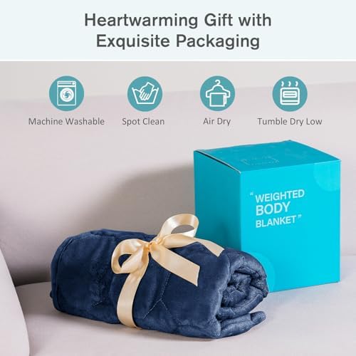 Topblan Weighted Lap Blanket Pad 7lbs for Adults, 29 x 24 Small for Travel - Image 5