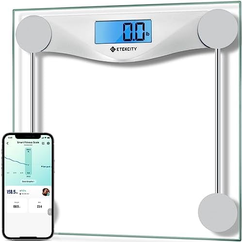 Etekcity Bluetooth Bathroom Scale for Body Weight and BMI, 400 Pounds by Etekcity
