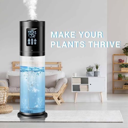 Humidifiers for Bedroom Large Room, 4 Levels Cool Mist Humidifier with Clear Tank, 7 Color Lights Essential Oil Diffuser with 16H Timer, Top Fill Humidifier for Home Plants Office - Image 5