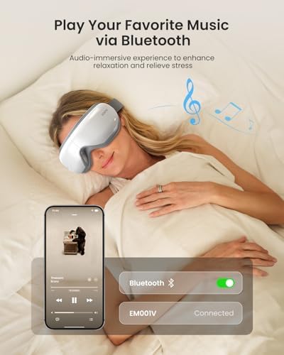 RENPHO Eyeris 1V Eye Massager with Voice Control, Heated Massage Eye Mask - Image 6