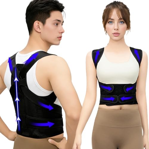 Back Brace Posture Corrector for Women and Men, FSA&HSA Eligible, Improve Posture, Relief for Upper and Lower Back, Lumbar, Neck, Shoulder Pain,Scoliosis & Hunchback Support by Unknown