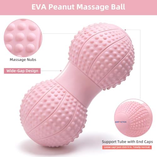 8 Inch Large Peanut Massage Ball Roller for Large Muscle Groups, Deep Tissue Double Massage Ball for Neck,Back,Leg,Low Back,Peanut Myofascia Release Ball for Muscle Knots&Physical Therapy - Image 4