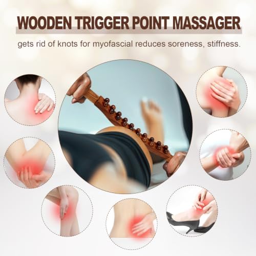 Wood Therapy Massage Tools, Guasha Massage Stick Body Slim Brush - Image 4
