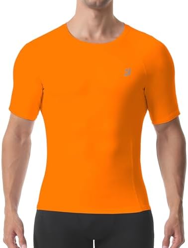 Roadbox Compression Shirt Men Short Sleeve, Cool Dry Base Layer Athletic Undershirts, Workout T-Shirt for Sports Gym Running - Image 2
