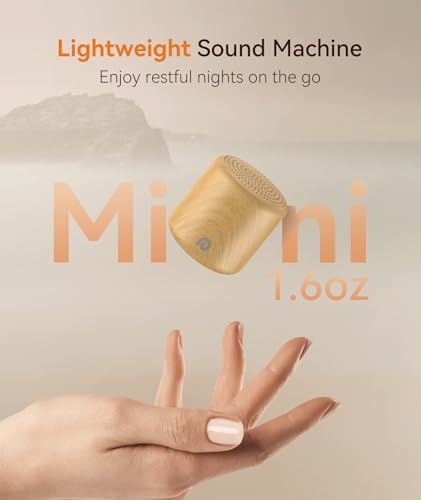 Dreamegg Sound Machine for Baby&Adults - Travel Sound Machine for Sleep, Features Powerful Battery, Egg-Sized, 16 Soothing Sounds, Timer, Sound Machine for Baby Adults Office Privacy Home Gift, Wood - Image 7