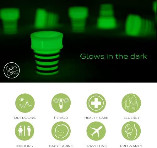 CuloClean Portable Bidet for Toilet or Travel. Peri Bottle for Men and Women. Handheld Spray. Bath Essentials (Glow in The Dark) - Image 2