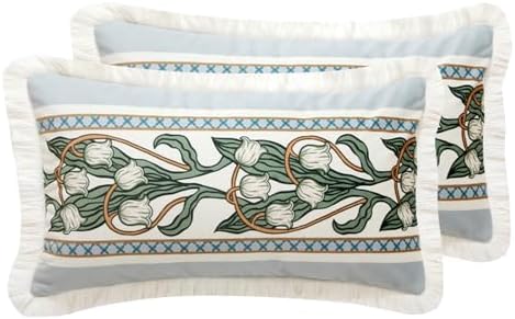 patdrea Designer Velvet Throw Pillow Cover,Set of 2,12"x20"-Callista D by patdrea