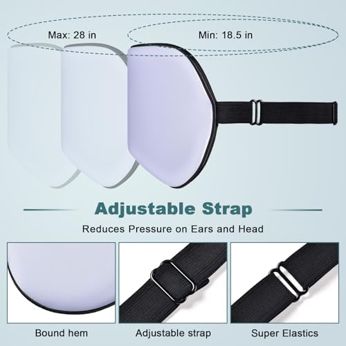 Sleep Mask for Side Sleeper Women Men, Eye Mask for Sleeping Light Blocking, 3D Contoured Cup Sleeping Mask, Soft Breathable Sleep Eye Mask with Adjustable Elastic Strap for Travel (Purple) - Image 2