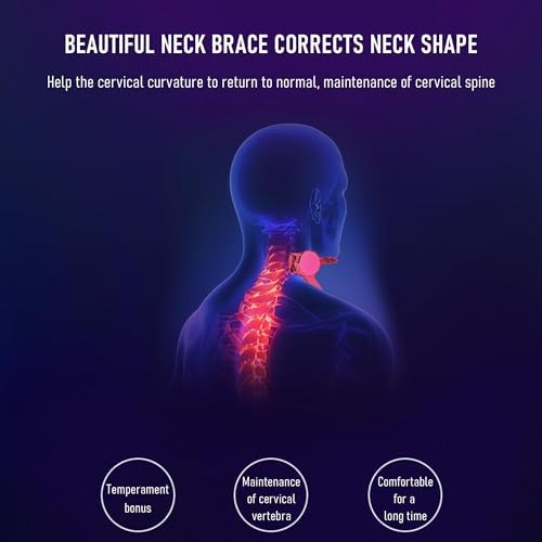 360° Adjustable Neck Collar - Neck Support with Neck Stretcher | Cervical Collar Made of Plastic for Correcting Forward Head Posture and Relieving Neck Pain - Image 4