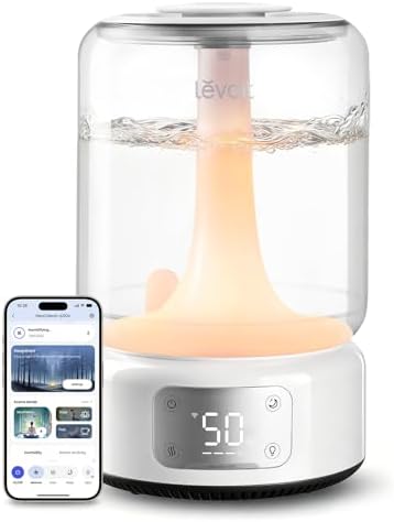 Levoit Humidifiers for Bedroom Large Room, 6.2L Tank, Smart App, Quiet 26dB by Unknown