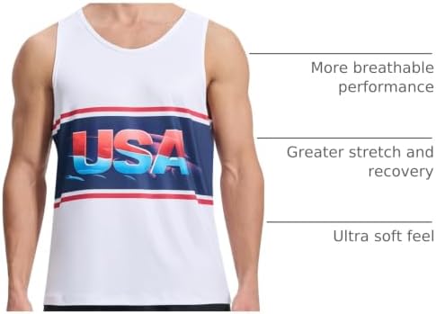 EZRUN Men's Quick Dry Workout Tank Top UPF 50+ Sweat-Wicking Gym Shirt - Image 4