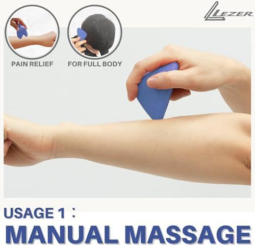 LEZER Large Trigger Massage Point, Manual Massage Ball, Muscle Knot Release Tool, Deep Tissue Relief, Hip Flexor Iliacus Back Psoas Hand Foot Myofascial Physical Therapy, 3.5 inｘ3 in, Blue - Image 4