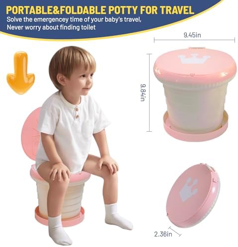 Portable Potty for Toddler,Travel Potty Seat for Toddler,Travel Toilet Kids - Image 3