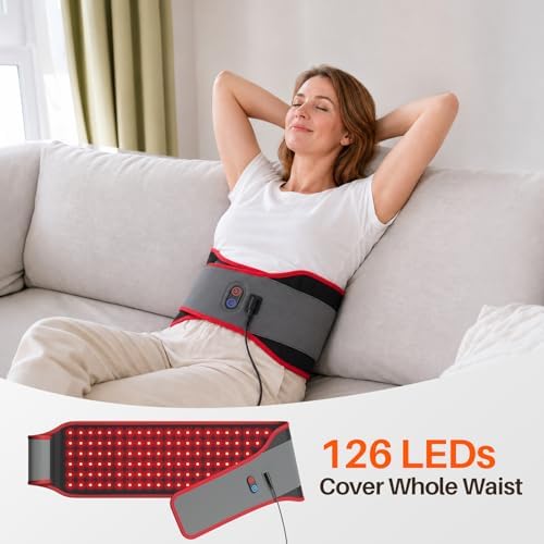 Comfytemp Red Light Belt with 126 LEDs, 660nm & 850nm, 22W(Corded, Red) - Image 2