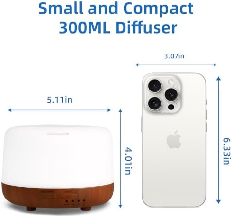 SPLITSKY 300ml Essential Oil Diffuser with Remote Control and 2 Mist Modes - Image 2