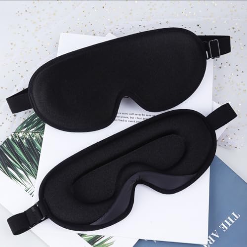 1/2 Pack Sleep Masks Women Men Soft Eye Mask for Sleeping - Image 5