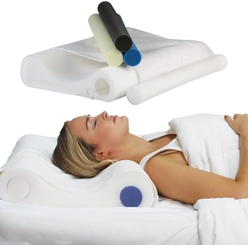 Adjustable Cervical Pillow for Neck Pain Relief, Side & Back Sleepers by CoreProducts