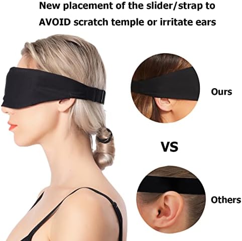 ALASKA BEAR Sleep Mask for Men and Women, Machine Washable Eye Mask for Sleeping Side/Back/Stomach 100% Blackout, Headband Design (I Love Sleep) - Image 2