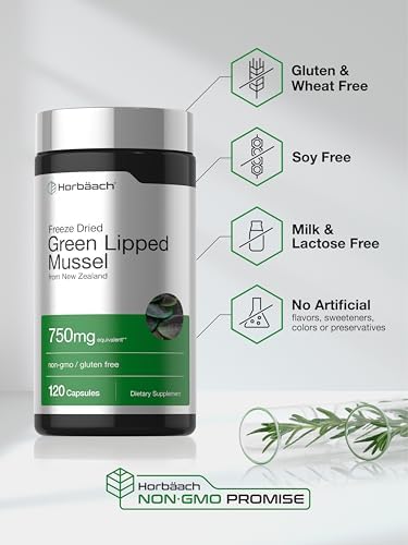 Horbäach Green Lipped Mussel |120 Capsules | from New Zealand - Image 5