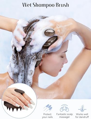 HEETA Scalp Massager Hair Growth Scrubber for Dandruff Removal Hair Care - Image 3