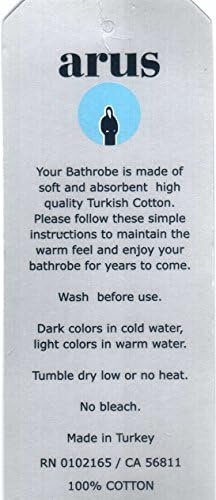 Arus Women's Long Style Full Length Thick Shawl Collar Turkish Bathrobe - Image 5