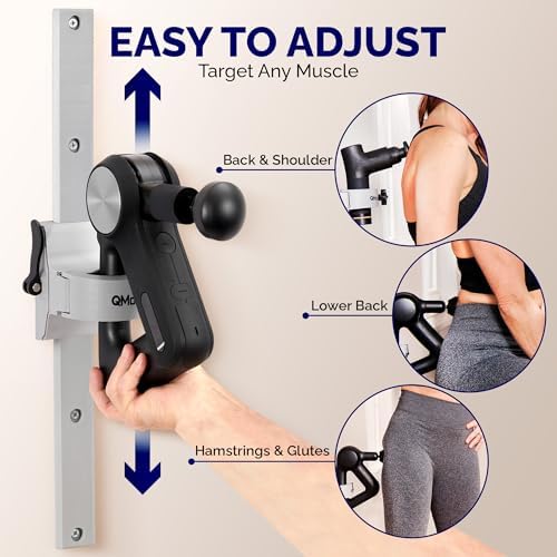 Massage Gun Holder & Wall Mount – Hands-Free for Full Body Muscle Recovery – Fully Adjustable Massage Gun Wall Mount Holder – Heavy Duty, No-Slip, Supports Deep Massaging (Wall Mount) - Image 5