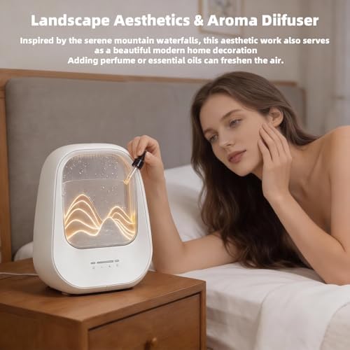 8-in-1 White Noise Sound Machine with Rain Drop Real Sound, Cream - Image 5