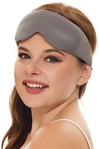 ALASKA BEAR Side Sleeper Sleep Mask, Patented, 100% Blackout, Dark Grey - Image 4