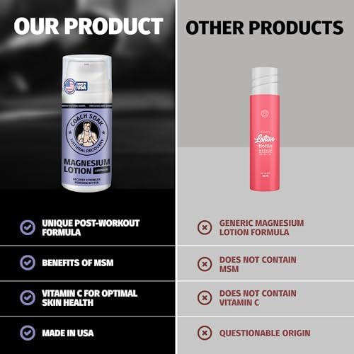 Coach Soak Magnesium Lotion with MSM & Menthol, Mixed Scent 10oz - Image 7