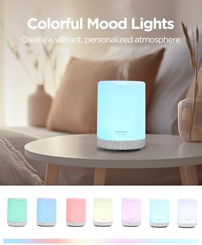 InnoGear 300ml Essential Oil Diffuser for Home Scent Humidifier, White - Image 5